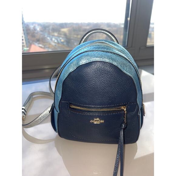 Coach Andi Midnight/Multi Mini Metallic
Blue Backpack main image 9
